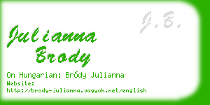 julianna brody business card